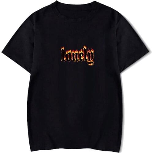 100% new Unisex Lonely Flame t-shirt 90s Hipster Grunge Graphic Tee shirt Tumblr Fashion Cute Harajuku Top 4 Colors Plus Size