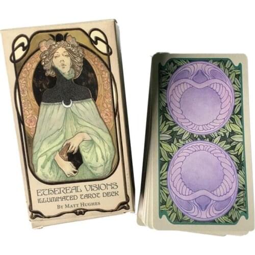 80 Ethereal Visions Illuminated Tarot Tarot Cards Suitable For Card Beginners And Enthusiasts, Not Easy To Wrinkle And Reuse