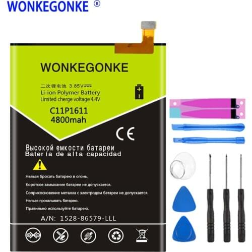 WONKEGONKE C11P1611 Battery For ASUS Zenfone 3 Max Z3 Max ZC520TL X008DB PegASUS 3 X008 X008D Z01B Batteries Bateria