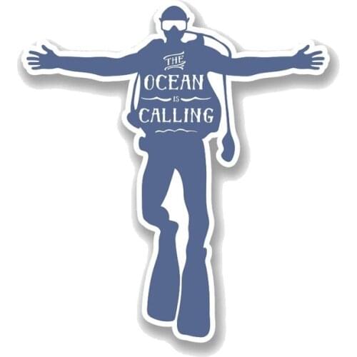 Scuba Diver Car Sticker Decoration Waterproof Decal Laptop Suitcase Truck Motorcycle Auto Accessories PVC,15cm*13cm