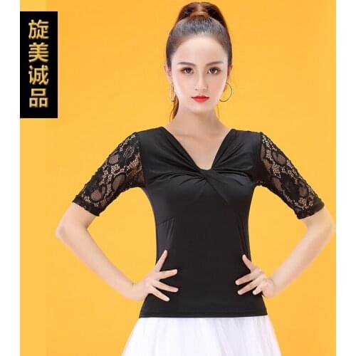 Latin dancing blouse modern dance adult ballroom blouse ballroom dance tops for womenYT0606
