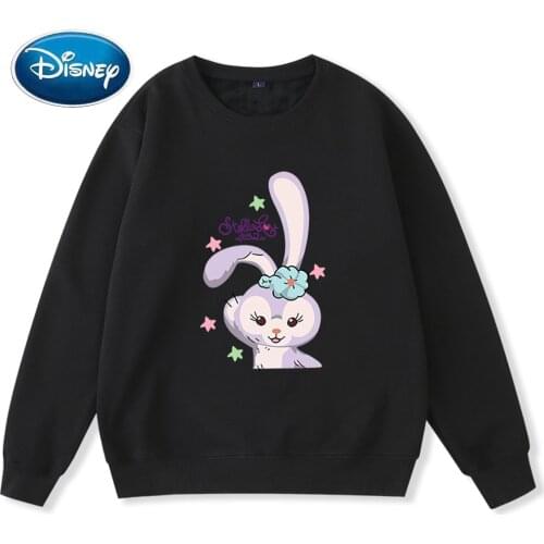 Disney Fashion StellaLou Rabbit Cartoon Print Streetwear Cute Unisex Women Couples Sweatshirt Long Sleeve Tops 10 Colors Female