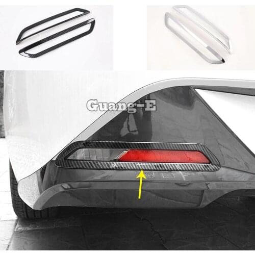 For Hyundai Sonata DN8 10Th 2020 2021 Car Sticker Styling Body Detector ABS Trim Back Tail Rear Fog Light Cover Lamp Frame 2pcs