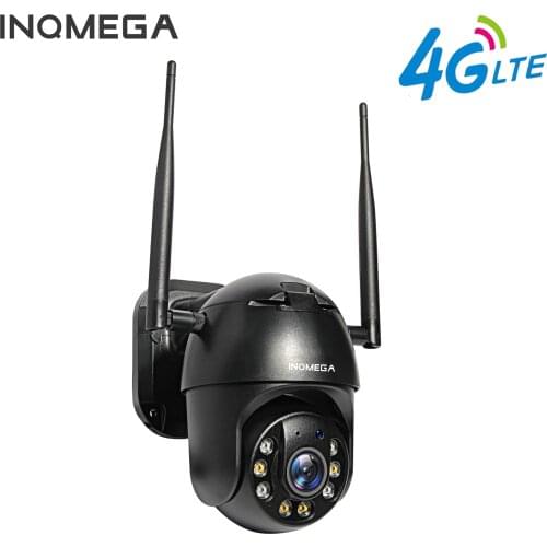 INQMEGA 4G Camera WIFI 1080P PTZ Camera Dome 2MP Wireless GSM SIM Card IP Camera Security Outdoor CCTV P2P IR Night Vision 30M