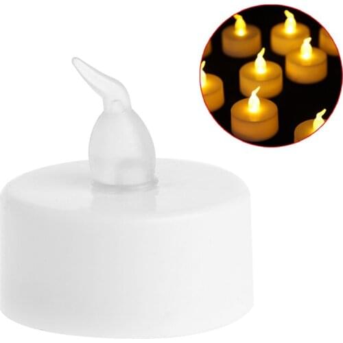 Flickering Light Flameless LED Tealight Tea Candles Battery Operated Holiday Party Wedding Home Decorative Light
