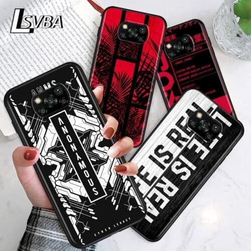 Trend Fashion Logo For Xiaomi Poco C3 M3 M2 X3 NFC X2 F2 Pro F1 F3 Mi Play Mix 3 A2 Lite A1 6 5X Black Soft Phone Case