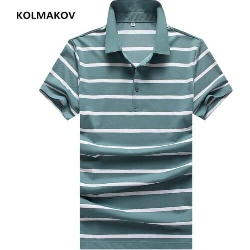 2021 new arrival summer high quality stripe Short Sleeve Polo Shirts men, Mens Casual Male Polo shirt men size M-3XL CY069