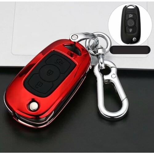 Soft TPU Flip Folding Key Skin Shell Auto Remote Key Protective Case Cover Holder For Buick 2017 Verano Car Styling Accessories