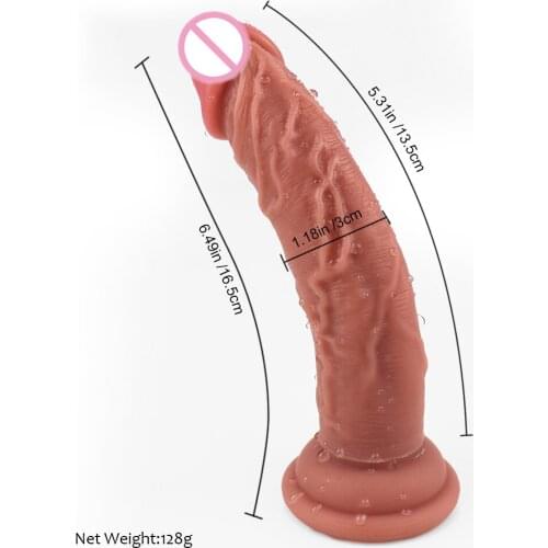 Soft Liquid Silicone Realistic Dildo Skin Feeling Huge Big Penis with Suction Cup Sex Toys for Woman Strapon Female Masturbation