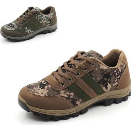 Outdoor New Camouflage Non-slip Breathable Walking Shoes Work Labor Insurance Military Shoes Autumn Mens Shoes Liberation Shoes