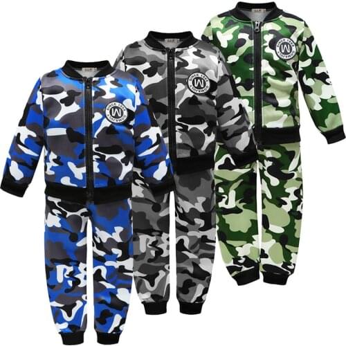 Autumn winter Kids Clothes Camouflage Thicker Baby Boys outfit Clothing Set Toddler Boy Clothing Boutique Children Costume suit