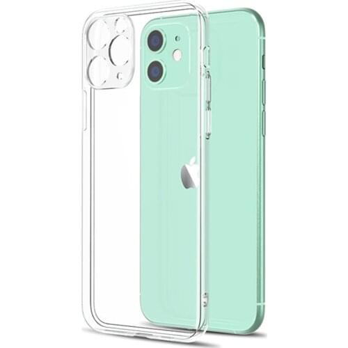 Lens Protection Clear Phone Case For iPhone 11 7 Case Silicone Soft Back Cover For iPhone 12 Pro XS Max X XR 8 7 6s Plus 11 Case