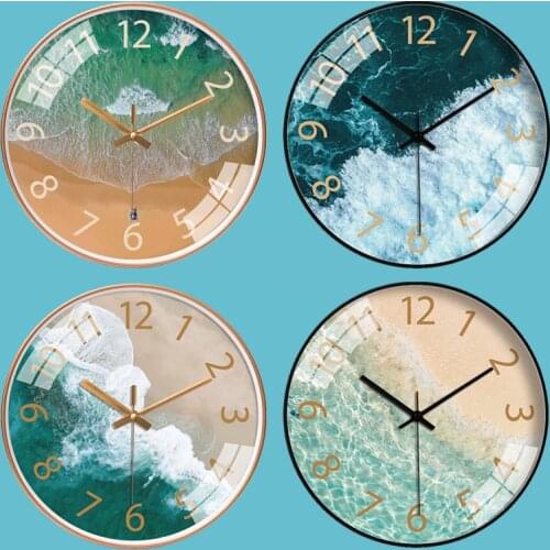 Bedroom Glass Wall Clock Nordic Large Modern Kitchen Wall Clocks Thick Watches Novelty Living Room Watch Home Decor