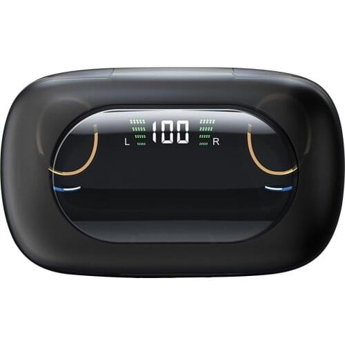 TWS Wireless BT5.1 Earbuds Active Noise Canceling Waterproof Sports In-Ear Earphone With LED Display Charging Bin