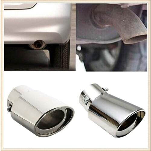 Universal Car Exhaust Muffler Tip Round Stainless Steel for Hyundai Verna Santa Fe IX45 Sonata Tucson Accent Azera Elantra