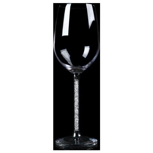 High-grade lead-free crystal wine glass with diamond cup goblet wedding wine glass drill with high-grade
