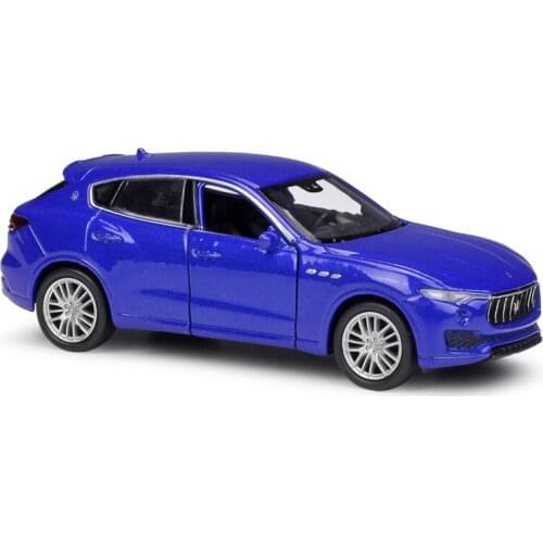 1:36 Diecast Models Levante Blue SUV Model Toys Alloy Car Diecast Metal Pull Back Car Toy For Gift Collection