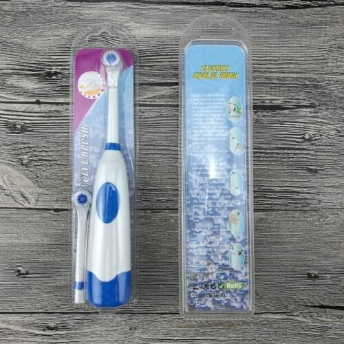1PC Electric Toothbrush With 2 Brush Heads Battery Operated Oral Hygiene No Rechargeable Teeth Brush free shipping(Child/Adult)