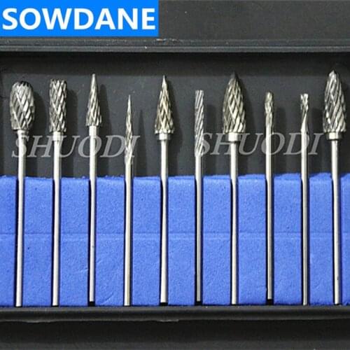 10 Pcs Set Dental Tungsten Steel Nitrate Carbide Burs Dentistry 2.35mm Dental Burs Dental Lab Laboratory Material