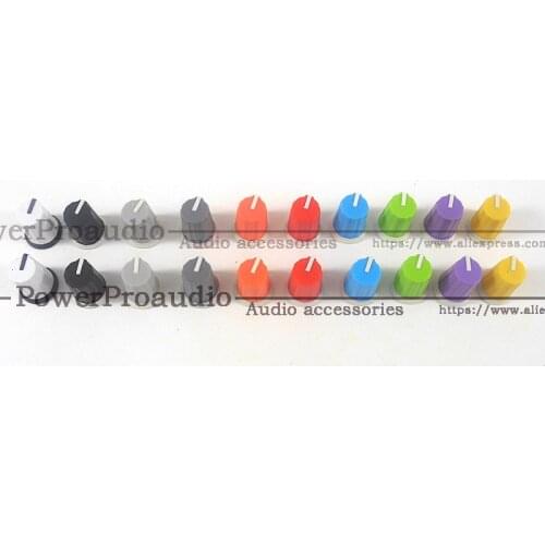 20pcs colorful for Pioneer DJ MIXER DJM Mixer Mixing station knob cap / DIY color rubber potentiometer knob