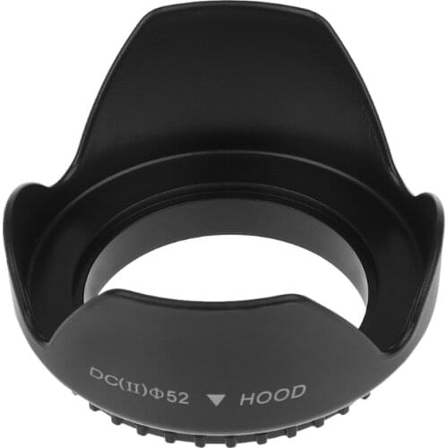 52mm Screwed Flower Petal Sunshade Lens Hood for nikon DSLR Camera