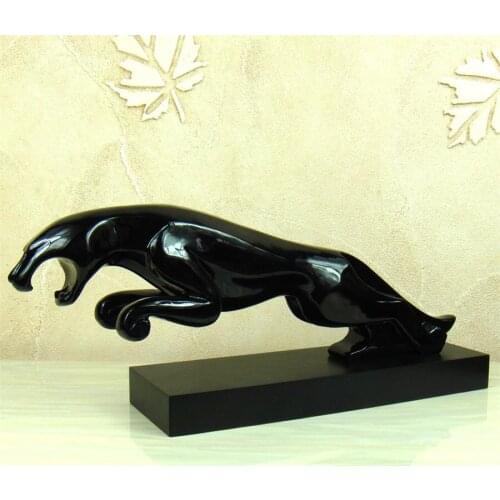 RUSHING PANTHER STATUE ABSTRACT RESIN LEOPARD SCULPTURE WILD ANIMAL GIFT CRAFT ORNAMENT LIVING ROOM DECORATION OFFICE FURNISHING