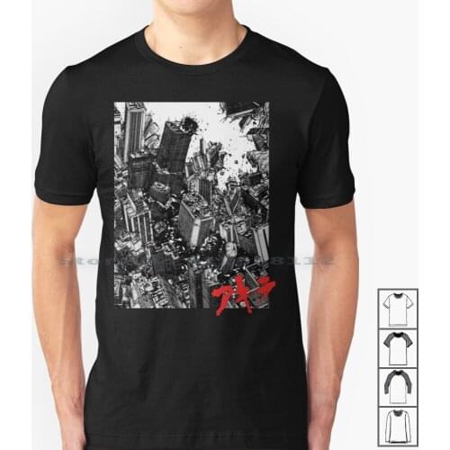 Akhira - City T Shirt 100% Cotton Akira Anime 2077 Night City Neo City City Industrial Factory Blade Runner Sci Fi Mix Japan