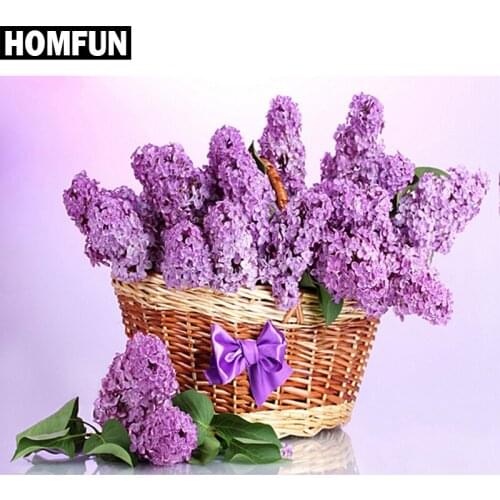 HOMFUN Full Square/Round Drill 5D DIY Diamond Painting "Seaside scenery" Embroidery Cross Stitch 5D Home Decor Gift A06030