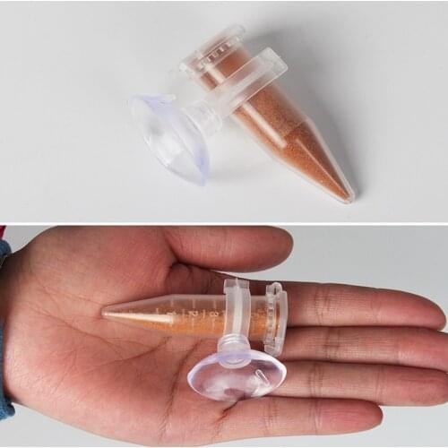 Automatic Fish Feeder Tapered Aquarium Red Worm Feeding Tools Funnel Cup Fish Food Aquarium Feeder With Suction Cup