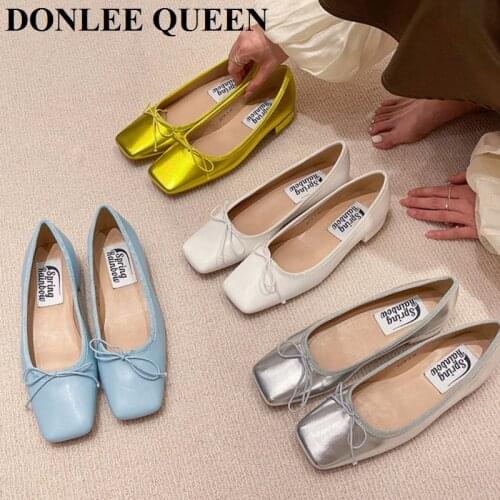 Women Flats Slip On Flat Casual Shoes Women Boat Shoe Ballet Flat Ballerina Soft Moccasins Brand Metal Buckle Female Shoe Autumn