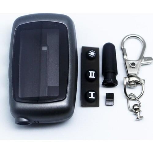 Free shipping A9 case keychain for russian version Starline A9 A8 A6 Case keychain LCD two way car alarm system remote control