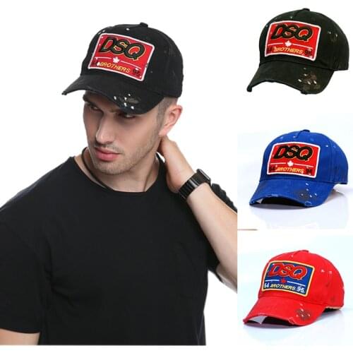 DSQ Brand Baseball Caps DSQ Logo Hat Black Cap Dad Hats Solid Pattern Hats Letters DSQ2 Casquette Hop Baseball Cap Snapback Cap