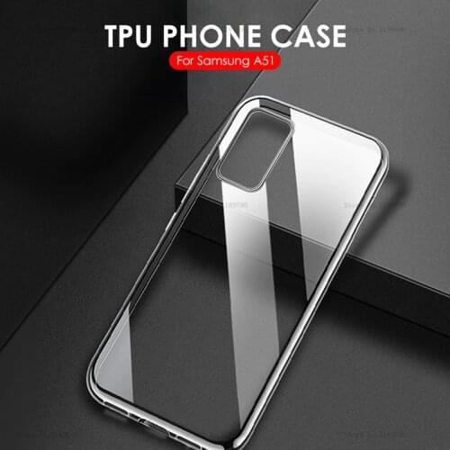 For Samsung Galaxy A51 Case cover Ultra-thin Transparent TPU Silicone Phone Case For Samsung Galaxy A51 A71 A 51 71 2019 A50 A70