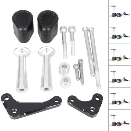 CNC Motorcycle Frame Slider Crash Pad Protector Guard For Kawasaki ZZR1400 ZZR 1400 2006 2007 2008 2009 2010 2011 2012 Aluminum