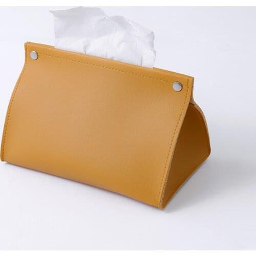 Home Leather Tissue Box Decoration Accessories Modern Creative Toilet Paper Portable Dispenser Servilletero Household Eg50zj