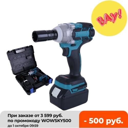18V Electric Wrench Screwdriver Impact Wrench Brushless Cordless Electric Wrench 1/2 Socket Power Tool 320Nm Torque Rechargeable