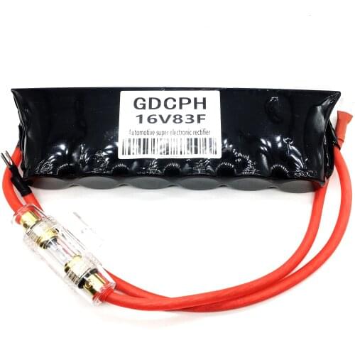 Retificador eletrônico automotivo 16v83f, com ultracapacidor, 2.7v, 500f, capacitor de partida