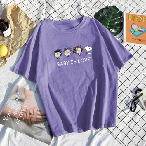 100% cotton Harajuku cute print mens T-shirt College style Hip Hop All-match clothes Spring Summer loose plain new Streetwear