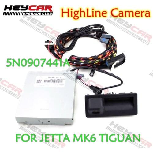 Rear View Camera Trunk Handle Dynamic Track Dynamic HighLine Camera 5N0907441A FOR JETTA MK6 TIGUAN RNS510 RNS315