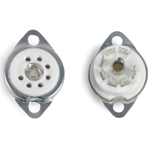 10PCS 6H2 Ceramic 7-pin tube holder for 6H2 6J1 6Z4 6A2 tube holder