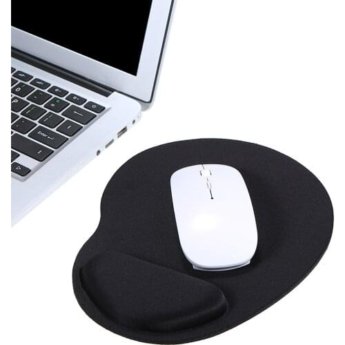 Mouse Pad Comfortable Mouse Mat with Wrist Rest Support for PC Laptop (Black mouse pad)