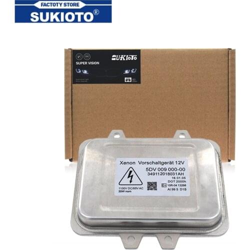 SUKIOTO New OEM H1 35W D1S Car Headlight Xenon HID Ballast 5DV 009 610-00 5DV009610-00 5DV00961000 For X5 X6 Skoda Octavia