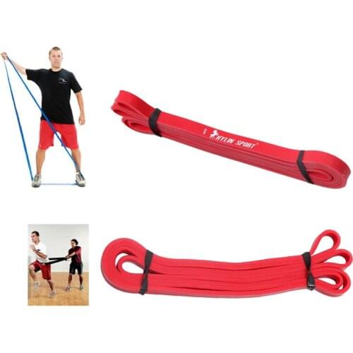 Latex resistance bands fitness body gym power training powerlifting pull up red