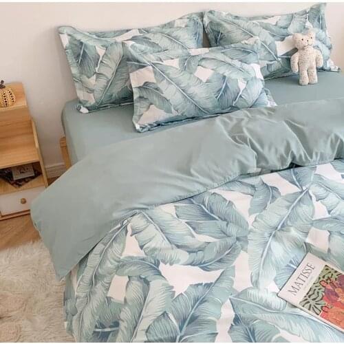 Fashion Simple Style Home Bedding Sets Bed Linen Duvet Cover Flat Sheet Winter Full King Single Queen,Spring 2021