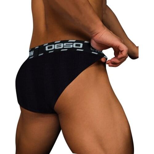 Men Underpants Briefs Cotton Sexy Mens Underewear Bikini Breathable Gay Man Underware Panties Shorts Low Waist Trunks 3Colour