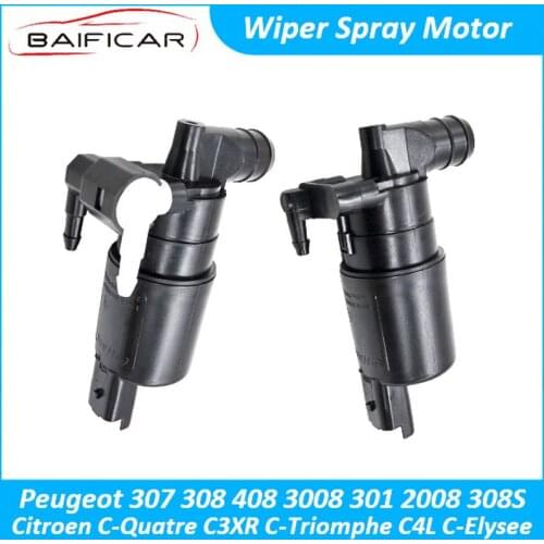 Baificar Brand New Windscreen Wiper Water Spray Motor Windshield Washer With Sealing Ring For Peugeot 307 308 408 301 Citreon C4