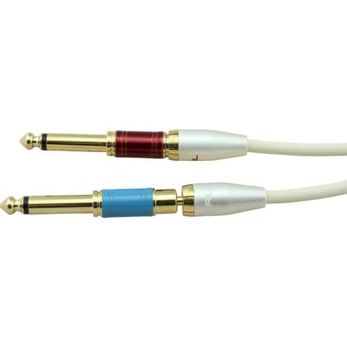 6.5 to Lotus Female Head, Mixer Audio Adapter, Real Gold Plated RCA to 6.35 Conversion Head