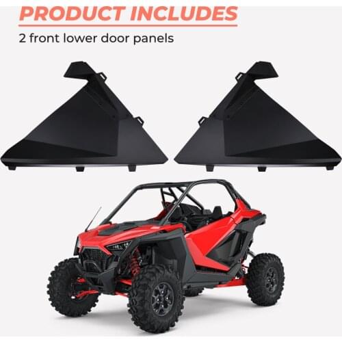RZR UTV Lower Door Panel Inserts for For Polaris RZR PRO XP 2020 2021 Aluminum Black