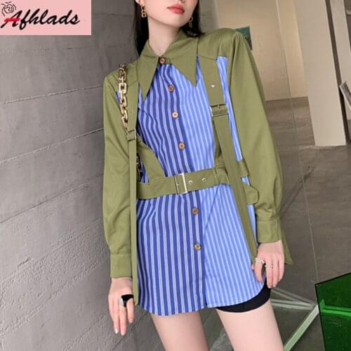 Fashion Plaid Turn-Down Collar Shirt Womens Short Sleeve High Quality Embroidered Sequins Single Breasted Streetwear Blouse