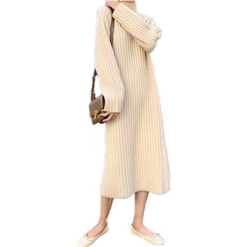 Sweater Women 2020 Autumn and Winter New Solid Color Turtleneck Korean Loose Long Long-sleeved Sweater